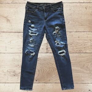 American Eagle Very Distressed Jeggings 
Ne(x)t Level Stretch Size 10 Short